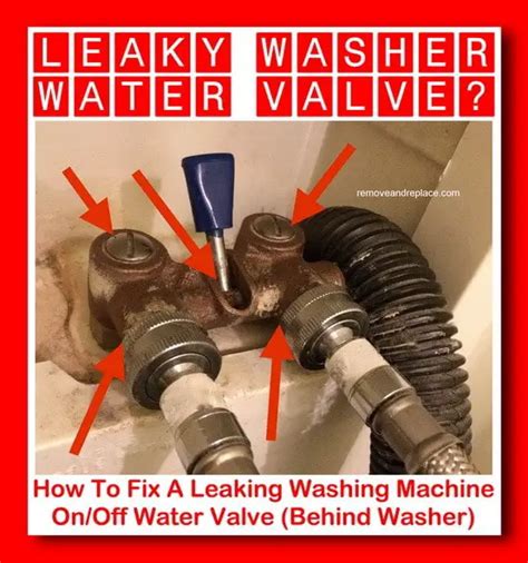 How to Replace Leaking Washing Machine Valve